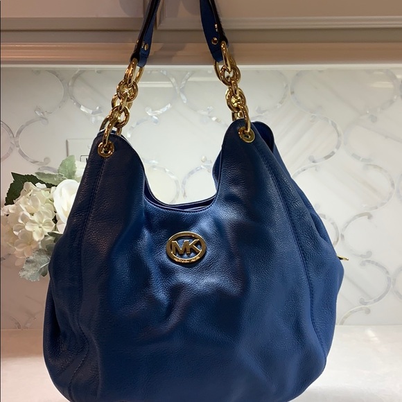 Michael kors blue hobo bag Clearance